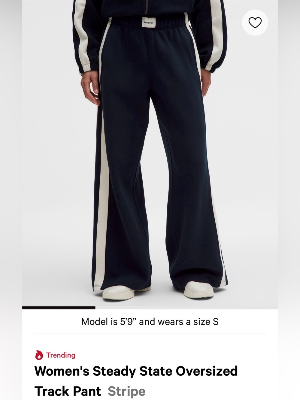Steady state track pant